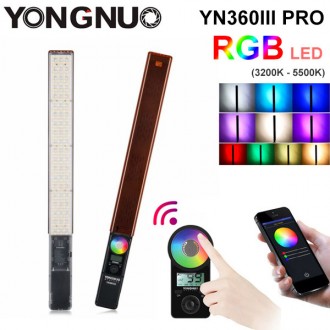 LED осветитель Yongnuo YN360IIIPRO (3200K-5500K) RGB (YN360III PRO). Киев. фото 1 LED осветитель Yongnuo YN360IIIPRO (3200K-5500K) RGB (YN360III PRO). Киев. фото 1