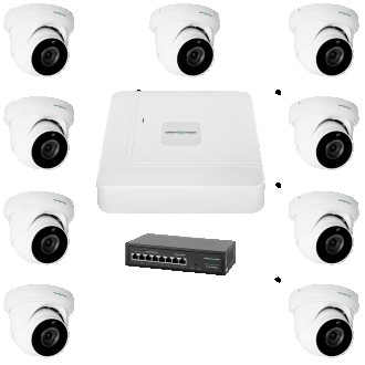 Комплект видеонаблюдения на 9 камер GV-IP-K-W77/09 5MP. Киев. фото 1 Комплект видеонаблюдения на 9 камер GV-IP-K-W77/09 5MP. Киев. фото 1