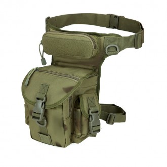 Сумка тактическая на бедро AOKALI Outdoor A90 Camouflage Green 18шт. Київ. фото 1 Сумка тактическая на бедро AOKALI Outdoor A90 Camouflage Green 18шт. Київ. фото 1