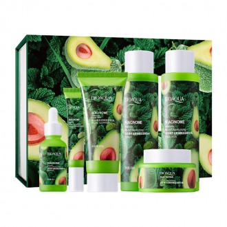 Набор по уходу за лицом Bioaqua Niacinome Avocado Elasticity Moisturizing 6в1 с . Киев. фото 1 Набор по уходу за лицом Bioaqua Niacinome Avocado Elasticity Moisturizing 6в1 с . Киев. фото 1