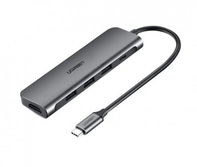 Хаб адаптер Ugreen CM136 Type-C — на HDMI 3xUSB 3.0 Type-C PD (50209). Киев. фото 1 Хаб адаптер Ugreen CM136 Type-C — на HDMI 3xUSB 3.0 Type-C PD (50209). Киев. фото 1