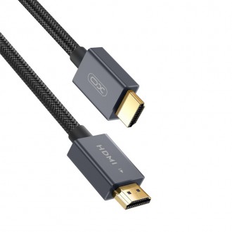 Кабель HDMI — HDMI з підтримкою 8K — XO GB001 5 метрів чорний. Київ. фото 1 Кабель HDMI — HDMI з підтримкою 8K — XO GB001 5 метрів чорний. Київ. фото 1