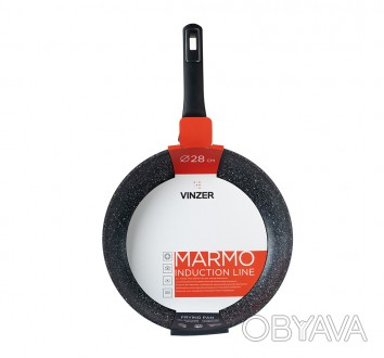 Сковорода антипригарная VINZER Marmo 28 см (50414)