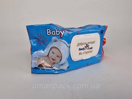 Влажная салфетка 120 шт с клапаном "Handy Fresh" Baby (1 пачка). Умань. фото 1 Влажная салфетка 120 шт с клапаном "Handy Fresh" Baby (1 пачка). Умань. фото 1