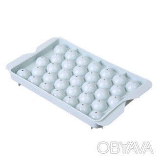 Пластиковая форма для льда Lesko 1178 Шар Blue 33 отделения 2шт