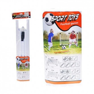 Уценка. Детский футбольный набор - маленькие ворота (55 х 45 х 35 см), мяч, сетк. Борисполь. фото 1