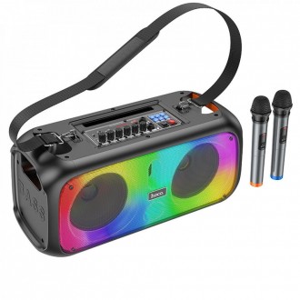 Bluetooth Speaker & 2 Microphones — Hoco BS54 — Black. Киев. фото 1 Bluetooth Speaker & 2 Microphones — Hoco BS54 — Black. Киев. фото 1