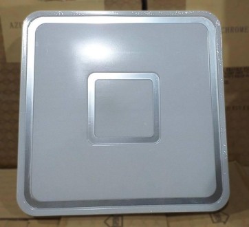 Светильник LED с пульт.кер.3 реж.осв. 80W LU-AZURE CHROME квадрат (6/ящ) ТМ LUMA. Днепр. фото 1 Светильник LED с пульт.кер.3 реж.осв. 80W LU-AZURE CHROME квадрат (6/ящ) ТМ LUMA. Днепр. фото 1