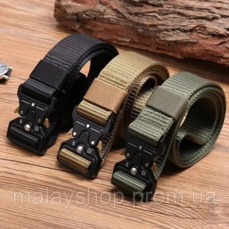 Тактический ремень Кобра 120 см с металической пряжкой олива/черный/ койот ЗСУ.. Миколаїв. фото 1
