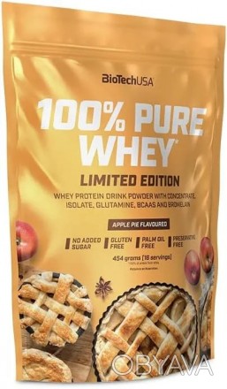 Сироватковий протеїн концентрат BioTechUSA 100% Pure Whey 454 г Apple Pie