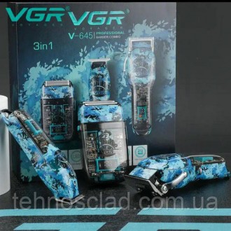 Професійний Набір 3в1 Professional Set VGR V-645 тример, машинка для стрижки вол. Кам'янське. фото 1 Професійний Набір 3в1 Professional Set VGR V-645 тример, машинка для стрижки вол. Кам'янське. фото 1