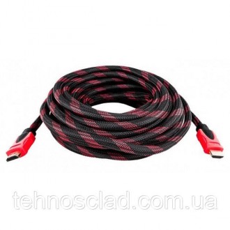 Кабель Hdmi/Hdmi посилений в обмотці TH-304 3 м. Кам'янське. фото 1 Кабель Hdmi/Hdmi посилений в обмотці TH-304 3 м. Кам'янське. фото 1