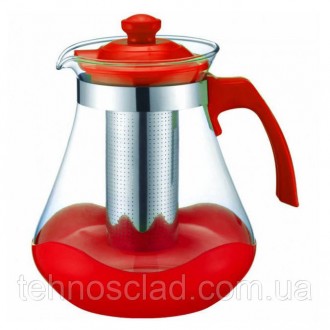 Чайник для заварювання Con Brio Green CB-6215 1,5 л. AJ-364 Колір: червоний. Кам'янське. фото 1 Чайник для заварювання Con Brio Green CB-6215 1,5 л. AJ-364 Колір: червоний. Кам'янське. фото 1