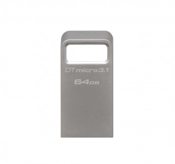 Накопичувач Kingston 64GB USB 3.2 Type-A Gen1 DT Micro R200MB/s Metal. Киев. фото 1 Накопичувач Kingston 64GB USB 3.2 Type-A Gen1 DT Micro R200MB/s Metal. Киев. фото 1