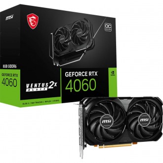 Відеокарта GF RTX 4060 8GB GDDR6 Ventus 2X Black OC MSI (GeForce RTX 4060 VENTUS. Киев. фото 1 Відеокарта GF RTX 4060 8GB GDDR6 Ventus 2X Black OC MSI (GeForce RTX 4060 VENTUS. Киев. фото 1