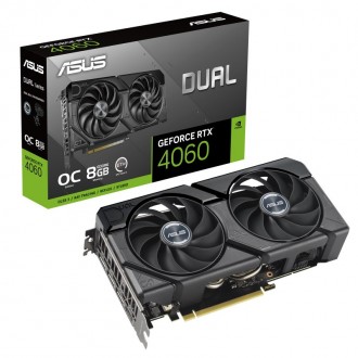 Відеокарта GF RTX 4060 8GB GDDR6 Dual Evo OC Asus (DUAL-RTX4060-O8G-EVO). Киев. фото 1 Відеокарта GF RTX 4060 8GB GDDR6 Dual Evo OC Asus (DUAL-RTX4060-O8G-EVO). Киев. фото 1