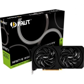 Відеокарта GF RTX 4060 8GB GDDR6 Infinity 2 Palit (NE64060019P1-1070L). Киев. фото 1 Відеокарта GF RTX 4060 8GB GDDR6 Infinity 2 Palit (NE64060019P1-1070L). Киев. фото 1