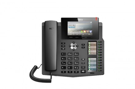 Fanvil X6U, sip телефон преміум класу, 20 SIP-акаунтів, RJ9, USB, PoE. . фото 3 Fanvil X6U має кольоровий дисплей, другий 12-ти рядковий РК-дисплей з підсвічува. . фото 3