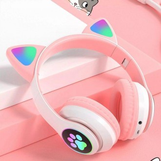 Беспроводные Bluetooth наушники с кошачьими ушками и цветной подсветкой. Одесса. фото 1 Беспроводные Bluetooth наушники с кошачьими ушками и цветной подсветкой. Одесса. фото 1
