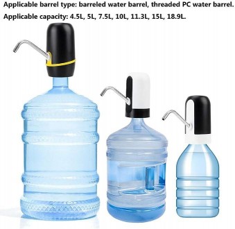 Електрична помпа для води Automatic Water Dispenser. . фото 4 Ефектна, стильна і зручна помпа помпа для питної води. Одягається на бутель. Для. . фото 4