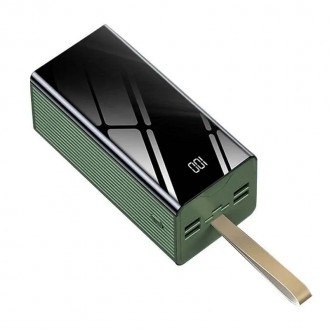 Повербанк Power Bank с емкостью 40000 mAh со встроенным кабелем и фонариком. Одесса. фото 1 Повербанк Power Bank с емкостью 40000 mAh со встроенным кабелем и фонариком. Одесса. фото 1