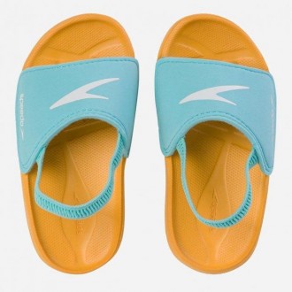 Шлепанцы Speedo LEARN TO SWIM SLIDE IU голубой, оранжевый Дет 21,5 8-11299D719 2. Шостка. фото 1 Шлепанцы Speedo LEARN TO SWIM SLIDE IU голубой, оранжевый Дет 21,5 8-11299D719 2. Шостка. фото 1