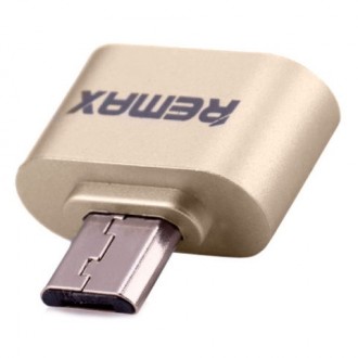 Адаптер Remax RA-OTG microUSB-USB Gold (6954851289784). Киев. фото 1 Адаптер Remax RA-OTG microUSB-USB Gold (6954851289784). Киев. фото 1