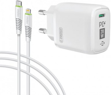 Мережевий зарядний пристрій Intaleo TCGQPD120L (1USBx3A) White (1283126510007) +. Киев. фото 1 Мережевий зарядний пристрій Intaleo TCGQPD120L (1USBx3A) White (1283126510007) +. Киев. фото 1