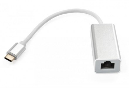 Адаптер Vinga USB Type-C - RJ-45 (M/F) Silver (VCPATC2GBLNS). Киев. фото 1 Адаптер Vinga USB Type-C - RJ-45 (M/F) Silver (VCPATC2GBLNS). Киев. фото 1