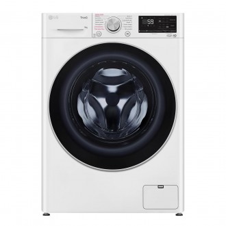 Пральна машина LG фронтальна, 9кг, 1400, A+++, 57см, дисплей, пара, інвертор, білий. Київ. фото 1 Пральна машина LG фронтальна, 9кг, 1400, A+++, 57см, дисплей, пара, інвертор, білий. Київ. фото 1