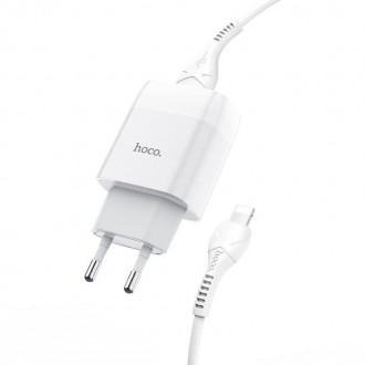 Зарядний пристрій Hoco C73A Glorious (2USB, 2.4А) White (6931474713056) + кабель. Киев. фото 1 Зарядний пристрій Hoco C73A Glorious (2USB, 2.4А) White (6931474713056) + кабель. Киев. фото 1