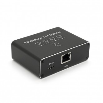 Активний RJ45 сплітер 1=>4 порти, підтримує 1000Mbps, with Type-C power supply. Киев. фото 1 Активний RJ45 сплітер 1=>4 порти, підтримує 1000Mbps, with Type-C power supply. Киев. фото 1