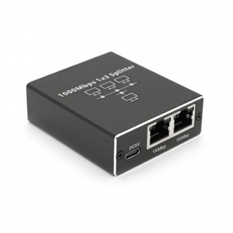 Активний RJ45 сплітер 1=>3 порту, підтримує 1000Mbps, with Type-C power supply. Киев. фото 1 Активний RJ45 сплітер 1=>3 порту, підтримує 1000Mbps, with Type-C power supply. Киев. фото 1