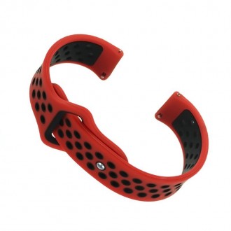 Ремінець BeCover Nike Style для Amazfit Stratos 1/2/2S/3/GTR 2/GTR 47mm/GTR Lite 47mm/Nexo/Pace Red-Black. Київ. фото 1 Ремінець BeCover Nike Style для Amazfit Stratos 1/2/2S/3/GTR 2/GTR 47mm/GTR Lite 47mm/Nexo/Pace Red-Black. Київ. фото 1