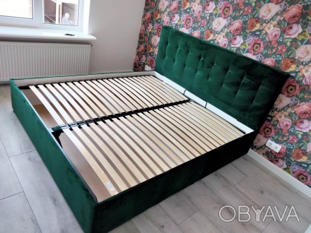 Ліжка з ортопедичними ламелями (з підйомним механізмом) 1.6/2.0