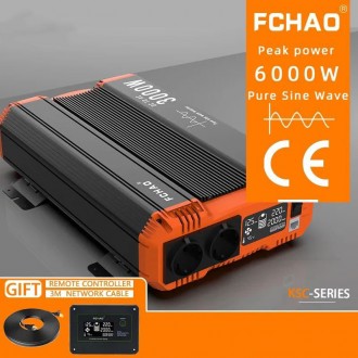 Інвертор 12V-220 синусоїдальний FCHAO KSC-3000W (Чиста синусоїда, 6000Вт). Київ. фото 1 Інвертор 12V-220 синусоїдальний FCHAO KSC-3000W (Чиста синусоїда, 6000Вт). Київ. фото 1