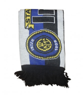 Шарф зимовий для уболівальників двосторонній Inter FB-3035 (поліестер, р-р 1,26 . . фото 4