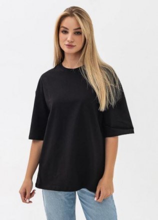 Женская футболка оверсайз RAY OVERSIZE Черный, XXL-3XL. Киев. фото 1 Женская футболка оверсайз RAY OVERSIZE Черный, XXL-3XL. Киев. фото 1