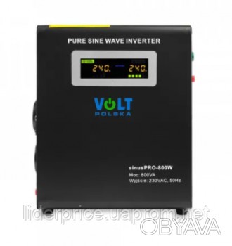 Гібридний ДБЖ/інвертор Volt Polska SINUS PRO 800 W 12/230V 500/800W (3SP098012W)