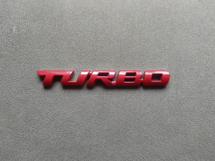 Наклейка Turbo Красная Металлическая турбо. Борисполь. фото 1 Наклейка Turbo Красная Металлическая турбо. Борисполь. фото 1