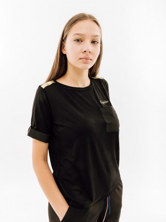 Жіноча Футболка AUSTRALIAN GOLD TAPE JERSEY V TEE Чорний 2XL (7dLSDTS0028-003 2XL). Шостка. фото 1 Жіноча Футболка AUSTRALIAN GOLD TAPE JERSEY V TEE Чорний 2XL (7dLSDTS0028-003 2XL). Шостка. фото 1