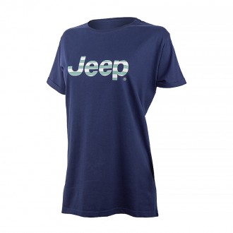 Жіноча Футболка JEEP T-SHIRT OVERSIZE Striped Print Turn Синій S (O102611-A184 S). Шостка. фото 1 Жіноча Футболка JEEP T-SHIRT OVERSIZE Striped Print Turn Синій S (O102611-A184 S). Шостка. фото 1