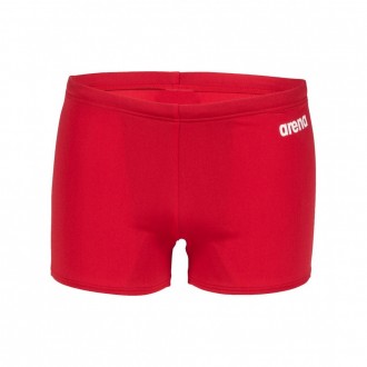 Плавки-боксеры для мальчиков Arena TEAM SWIM SHORT SOLID красный, белый Дет 128. Шостка. фото 1 Плавки-боксеры для мальчиков Arena TEAM SWIM SHORT SOLID красный, белый Дет 128. Шостка. фото 1