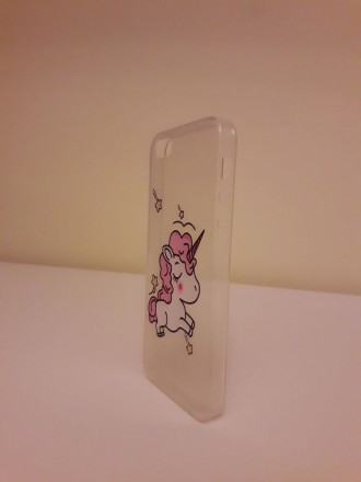 Мягкий пластиковый чехол на iPhone 5, с единорогом.. . фото 3