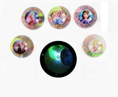 М`яч стрибун C 65458 (12) ЦІНА ЗА 12 ШТУК У ПАКЕТІ,  &ldquo;Героїня&rdquo;, блискітки, підсвічування. Одеса. фото 1