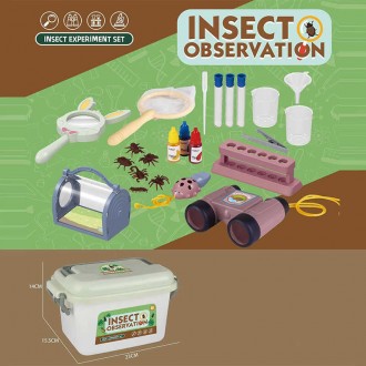 Набір дослідів W 615 (48) бінокль, пробірки, пінцет, лупу, сачок, флакони з "реа. Одесса. фото 1