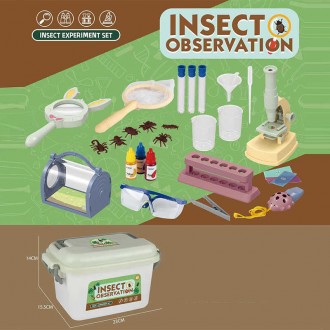 Набір дослідів W 616 (48) мікроскоп на бат, пробірки, пінцет, лупа, сачок, флако. Одесса. фото 1