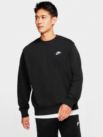 Мужской Свитшот Nike CLUB CR FT Черный S (7dBV2666-010 S). Шостка. фото 1 Мужской Свитшот Nike CLUB CR FT Черный S (7dBV2666-010 S). Шостка. фото 1
