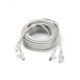 Патчкорд комбинированный по витой паре RJ-45+DC 30m, серый, Q20. Днепр. фото 1 Патчкорд комбинированный по витой паре RJ-45+DC 30m, серый, Q20. Днепр. фото 1