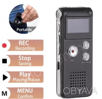 Цифровой диктофон с голосовым управлением и воспроизведением 8 ГБ MP3-плеер